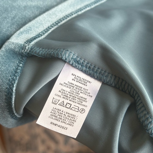 NWT Loft Outlet velvet blue blouse / long sleeve top / small - Picture 5 of 5